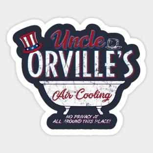 Uncle Orville's Air Cooling Sticker